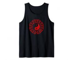 Specchio Bagua Feng Shui Yin Yang Simbolo per gli amanti di Tai Chi Canotta