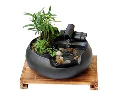 xiangfushe Fontana da Interni Tabletop Fontana Cascata Desktop Elettrico Acqua Fontana Decor Indoor Outdoor Portatile da Tavolo Decorativo Decorativo Zen Cascata Fontana da Camera