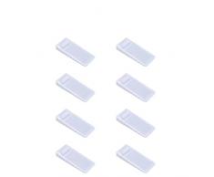 Fermaporta in Gomma,8pcs Fermaporta a Pavimento Antiscivolo Protezioni per Pareti,Pavimento e Mobili Uso Casa e Ufficio Grigio