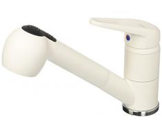 Franke 1150030731 - Miscelatore Monocomando 740 Per Lavello Cucina, Colore: Bianco Ghiaccio