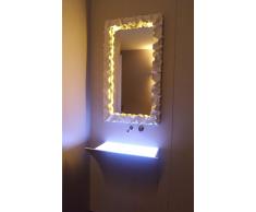 CORNICE DESIGN Specchio Foto FERRO BATTUTO con o senza LED Personalizzata 850