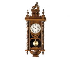 RELOJESDECO Orologio da parete a pendolo 77 cm, orologio a pendolo, orologio da parete meccanico 31 giorni Corda, prezioso, numeri arabi, pendolo protetto in vetro.