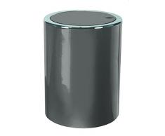 Kleine Wolke 5829977858 Pattumiera da bagno Clap, 5 l, platino