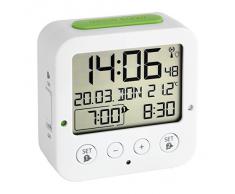 TFA Dostmann 60.2528.02 BINGO - Radio sveglia, colore: Bianco / Verde