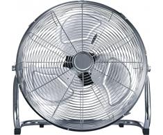 Melchioni Family Ventilatore da terra 4MF 2218IN, Stile industriale, 3 Pale in metallo, 45 cm di diametro, 3 Velocità, Griglia di Protezione, 90 W di potenza, 118620047