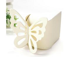 50pz Farfalle Perlata Matrimonio Segnaposto Bomboniere Porta riso Porta confetti