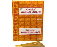 Goloka Nagchampa Agarbathi, incenso, 24 Box