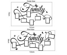 Rmoon Wall Sticker Family Adesivo Murale Cornice Per Foto Adesivi Murali Removibile Decalcomanie Murali