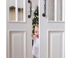 Relaxdays, Bianco Fermaporta di Sicurezza, Set da 10, Blocca Cassetti per Bambini & Neonati, Gommapiuma, 2 x 9 x 10,5, 10x pz