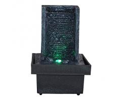 Zen Light, Fontana per Interni con LED Che cambiano Colore, da Parete