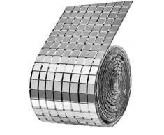 INOOMP 1 Roll Decor Peel for Wall Glass Stickers Self Sticker Sticky Decals Plates Square Bathroom Kitchen Self-Adhesive DIY Tiles Mirrors Stick Tile Mirror Adhesive Tiles- Ball of Decal