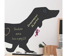 Lavagna Promemoria Sticker Adesivo Murale Wall Sticker Adesivo da parete Adesivo cameretta portachiavi Stencil per muro Black Dog originale Vinyluse