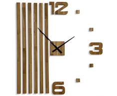 Orologio da parete 3D, fai da te, in legno di quercia, grande, 100 cm, orologio da parete 3D, design moderno, EKO, decorazione per ufficio, soggiorno, camera da letto (XXL 100 cm, lancette nere)