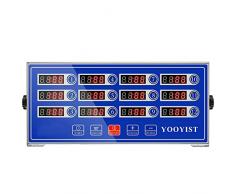 YOOYIST Professionale Digitale Timer da Cucina Commerciali a 12 Canali Professionali Multi Contaminuti da Cucina Timer di Cottura a Conto Alla Rovescia Volume Della Sveglia Regolabile Display LED