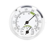 Tipo di quadrante Termometro Igrometro, Mini igrometro Tipo di quadrante Barometro con termometro Igrometro per umidificatori Serra Giardino Casa sicura