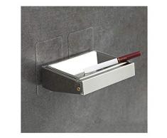 Posacenere Antivento Creativo Posacenere Moda in Acciaio Inox Posacenere a Muro Posacenere Servizi igienici Bagno Ash Box di stoccaggio Posacenere di Metallo (Colore : Chrome, Taglia : B)