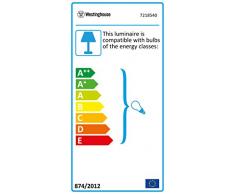 Westinghouse Ventilatore a Soffitto Vegas E27, 60 W, Finitura, Pale in Bianco/Pino Chiaro