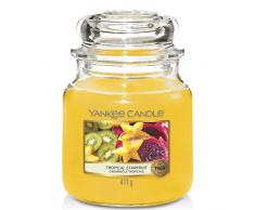YANKEE CANDLE Candela, Frutta Stella Tropicale, Classic Medium Jar, 411 unità