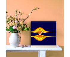 Orologio da tavolo 30 cm x30 cm con alu-supporto - Design moderno rumore Lotto meccanismo al quarzo - Kaminuhr-PENDOLA TU3156 DIXTIME