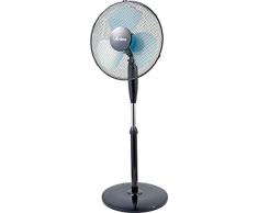Ardes Ar5Ea40Pb Ventilatore A Piantana Silenzioso Con Altezza E Inclinazione Regolabile, Nero, ‎40 x 45 x 130 Cm