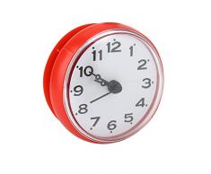 Yosoo Impermeabile orologio con ventosa doccia tondo orologio quadrante digitale per bagno doccia bagno cucina di Arabica banduhr montaggio a parete, rot