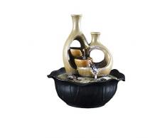Creativo Fontana interna Creativo Fontana Desktop decorazione semplice fontane da interno for la decorazione domestica salotto moderno resina sintetica fontane da tavolo 1pcs Indoor Fontane da Tavolo