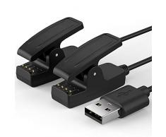 TUSITA Caricatore per Garmin Forerunner 35 35J 230 235 630 645 Music 735XT, Approach G10 S20, Vivomove HR, ForeAthlete 35J - USB Cavo Di Ricarica Caricabatterie 100cm - GPS Orologio Accessori