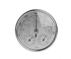 storage bag Barometro meteorologico con igrometro per Temperatura atmosferica 3 in 1 Telaio in Metallo da 130 mm per Stazione meteorologica Interna ed Esterna