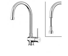 MISCELATORE LAVELLO CUCINA A DOCCETTA ESTRAIBILE STICK PAFFONI SK185 CR