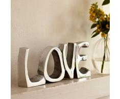 Soprammobile scritta “LOVE” in acciaio inossidabile - 20cm x 8,5 cm - Decorazione New Home in metallo da appoggiare