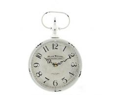 Dio only for you - Orologio da parete vintage, stile shabby, bianco anticato