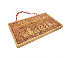Specchio Feng Shui Lungo Yi Pesca Cittadina di Montagna di Gossip Specchio Feng Shui Ornamenti scolpiti Home Furnishing Pendant Ornamenti Feng Shui
