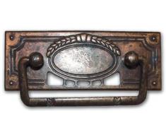 Maniglia Maniglietta per Mobili Ottone Antico Metal Style 100x46 mm