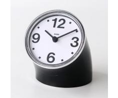 Alessi 01 B Cronotime Orologio da Tavolo in ABS, Nero
