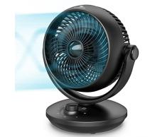 DR.PREPARE Ventilatore da Tavolo 20cm Potente Silenzioso 28dB 3 Velocità Ventilatore Oscillante Piccolo Circolazione dellAria Raffreddamento Efficiente per Camera da Letto Soggiorno Ufficio