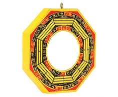 BFlowerYan Tradizionale Cinese Feng Shui Bagua Mirror Multi 4-inch Legno