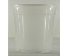 VASO TRASPARENTE IN PLASTICA IDEALE PER LE ORCHIDEE DIAMETRO CM 21