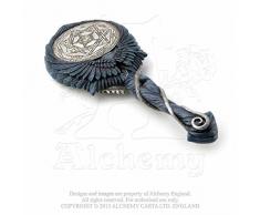 Alchemy Gothic England Black Angel Lo specchio a mano della volta