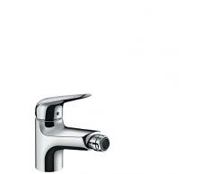 Hansgrohe 71142000 Novus - Miscelatore monocomando per bidet, con piletta di saltarello, cromato, colore: Argento