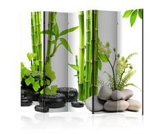 murando Paravento Bambu 225x172 cm Stampa unilaterale su Tela in TNT Parete Divisoria Interno Separatore Stanza Pieghevole Decorazioni Zen Spa b-C-0230-z-c