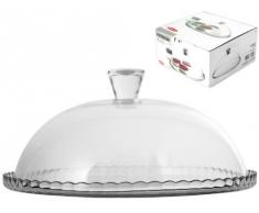 Piatto da portata dolci e torta completo di campana patisserie diametro 32 Cm