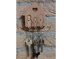 MiMi - Appendichiavi con set Portachiavi - Famiglia con Figlio