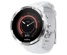 SUUNTO 9 Baro, Orologio GPS Multisport con Batteria di Lunga Durata e misurazione della frequenza cardiaca al Polso Unisex Adulto, White, Taglia Unica