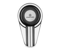 CIGARLOONG Cigar Posacenere singola scanalatura per terrazza/esterno/interno Posacenere Home Argento