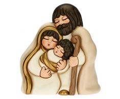 THUN - Soprammobile Sacra Famiglia - Decorazioni Natale Casa - Formato Maxi - Ceramica - 26,6 x 18 x 30 h cm