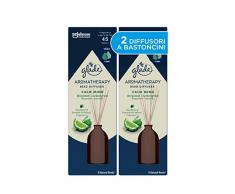 Glade Aromatherapy Diffusore di Oli Essenziali a Bastoncini, Fragranza Calm Mind Bergamotto e Citronella, Confezione da 2 Bastoncini da 80 ml