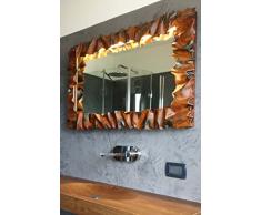CORNICE DESIGN Specchio Foto FERRO BATTUTO con o senza LED Personalizzata 850