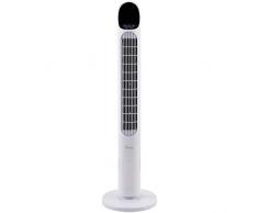 ARDES | AR5T1000 Ventilatore a Colonna Altezza Torre 100 cm ad Oscillazione Automatica con Telecomando e Pannello Di Controllo Digitale con 3 Intensità e Timer Ventilatore Torre Bianco