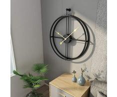 Jo332Bertram Orologio da Parete Grandi in Metallo - Stile Vintage - Orologio da Muro Silenzioso