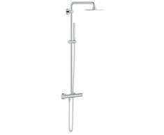 Grohe 27932000 Euphoria System Colonna Miscelatore Termostatico E Soffione, Dimensioni 152 x 152 mm, Manopola Doccia Monogetto, Cromo, Ecojoy